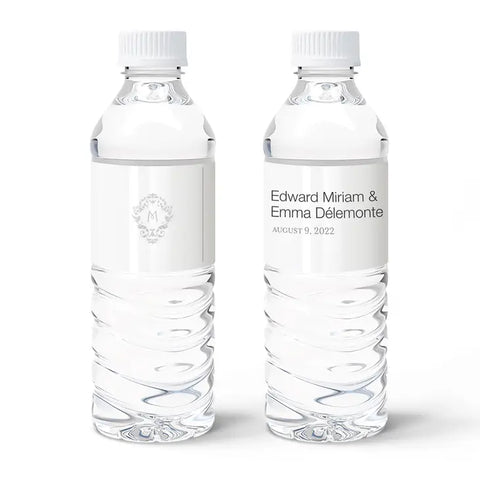 Personalized Water Bottle Labels - Classic Filigree