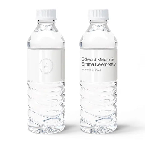 Personalized Water Bottle Labels - Simple Heart