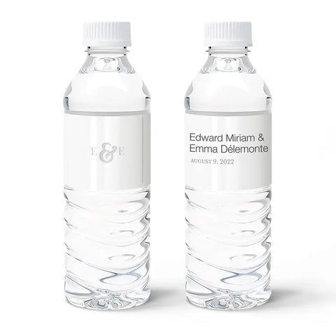 Personalized Water Bottle Labels - Simple Ampersand