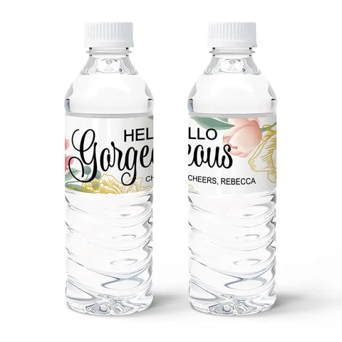 Personalized Water Bottle Labels - Hello Gorgeous