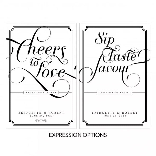 Personalized Wine Bottle Labels - Expressions Wine Label