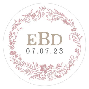 Modern Fairy Tale Small Sticker - Floral Wreath