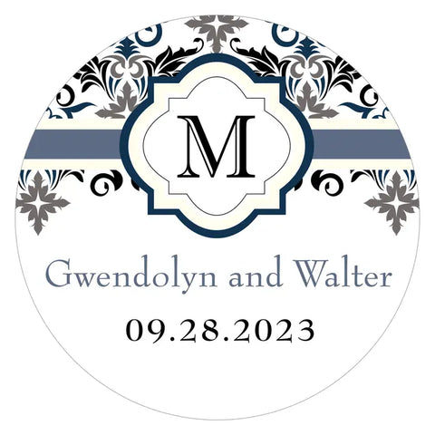 Lavish Monogram Small Sticker