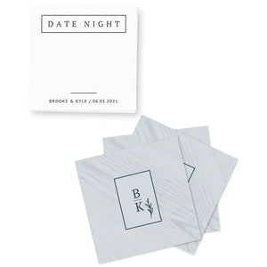 Personalized Date Night Idea Cards For Newlywed Couples - Rustic Love