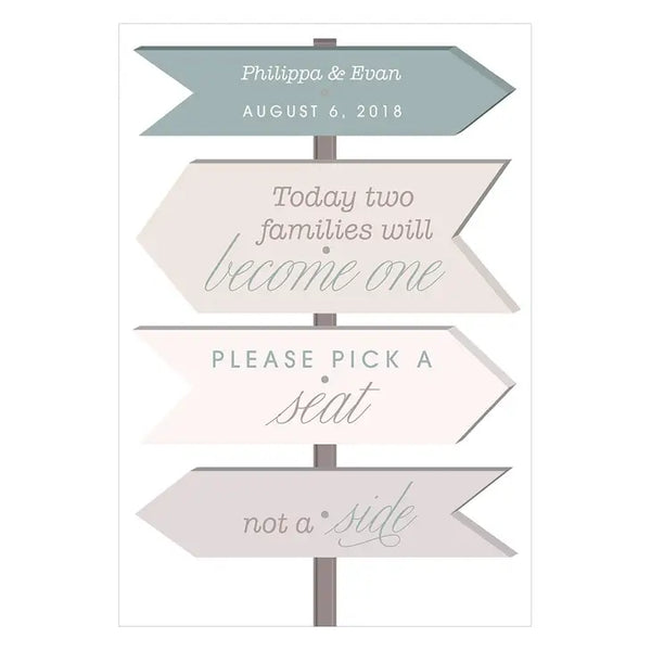 Wanderlust Pick A Seat Directional Poster Sign