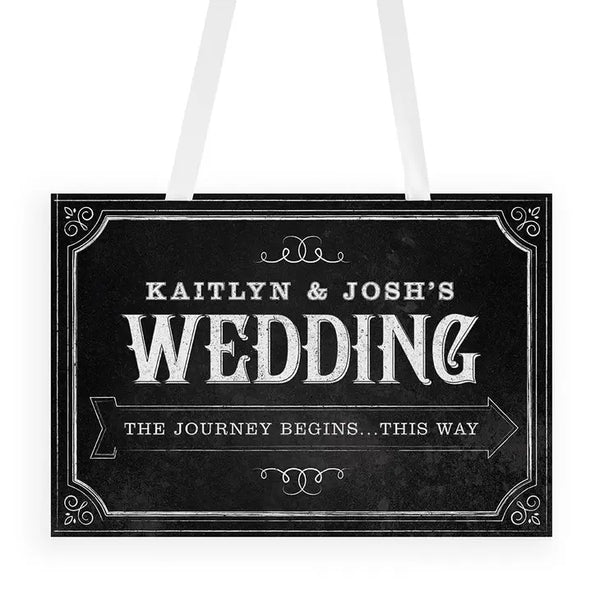 Chalkboard Print Directional Poster