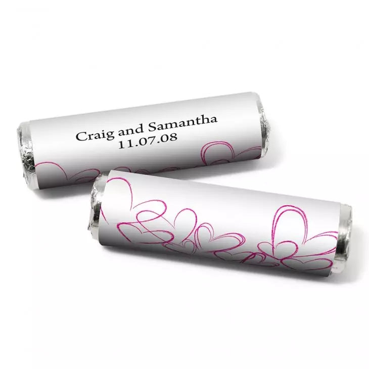 Contemporary Heart Candy Roll Wrap