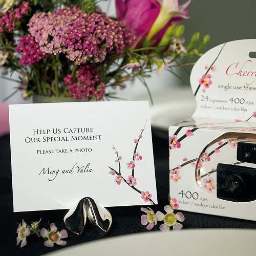 Cherry Blossom Camera Table Sign