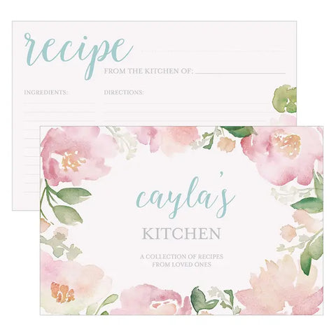 Garden Party Recipe Cards