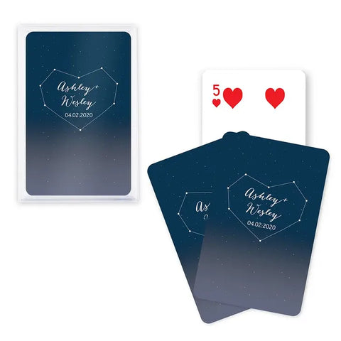 Unique Custom Playing Card Favors - Starry Night