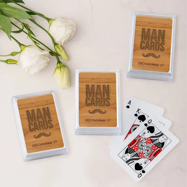 Unique Custom Playing Card Favors - Man Cards