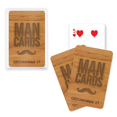 Unique Custom Playing Card Favors - Man Cards