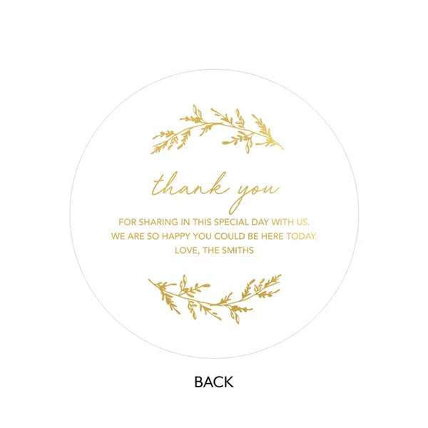 Personalized Foil Printed Paper Hand Fan Wedding Favor - Signature Script