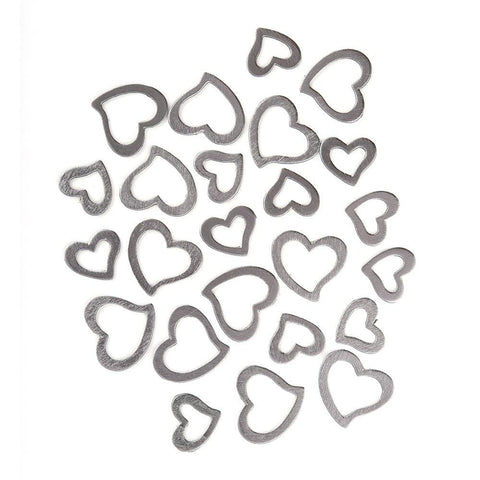 Stylized Open Hearts