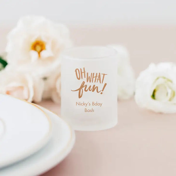 Custom Printed 2.75 oz. Frosted Shot Glass Favour - Birthday | More Occasions