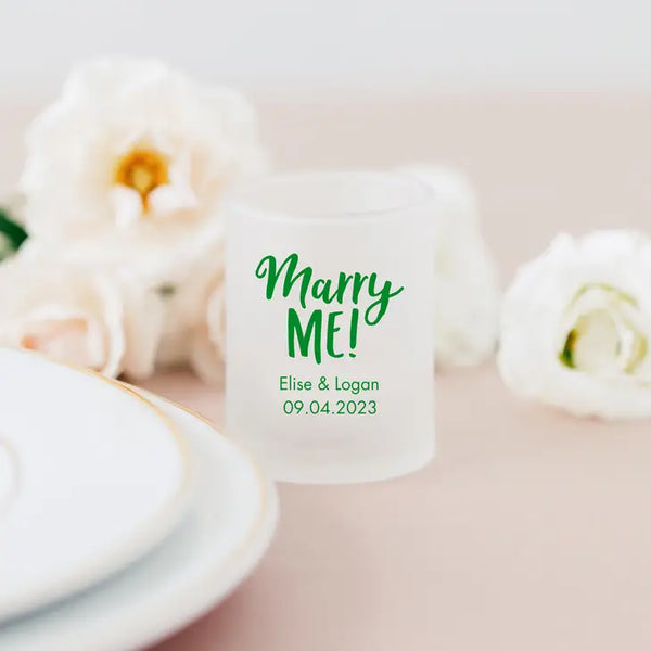 Custom Printed 2.75 oz. Frosted Shot Glass Wedding Favour - Engagement Party | More Occasions