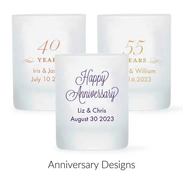 Custom Printed 2.75 oz. Frosted Shot Glass Favour - Anniversary | More Occasions