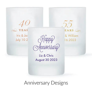 Custom Printed 2.75 oz. Frosted Shot Glass Favour - Anniversary | More Occasions