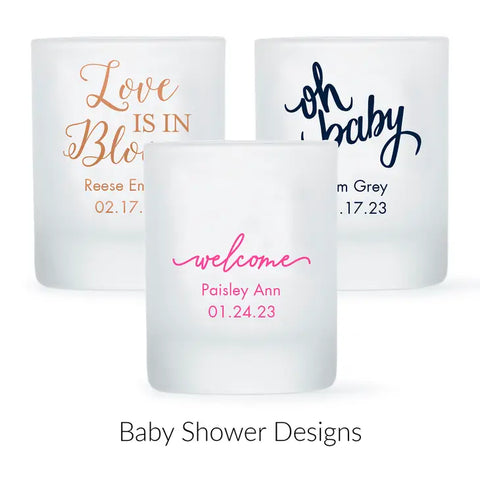 Custom Printed 2.75 oz. Frosted Shot Glass Favor - Baby Shower | + More Occasions