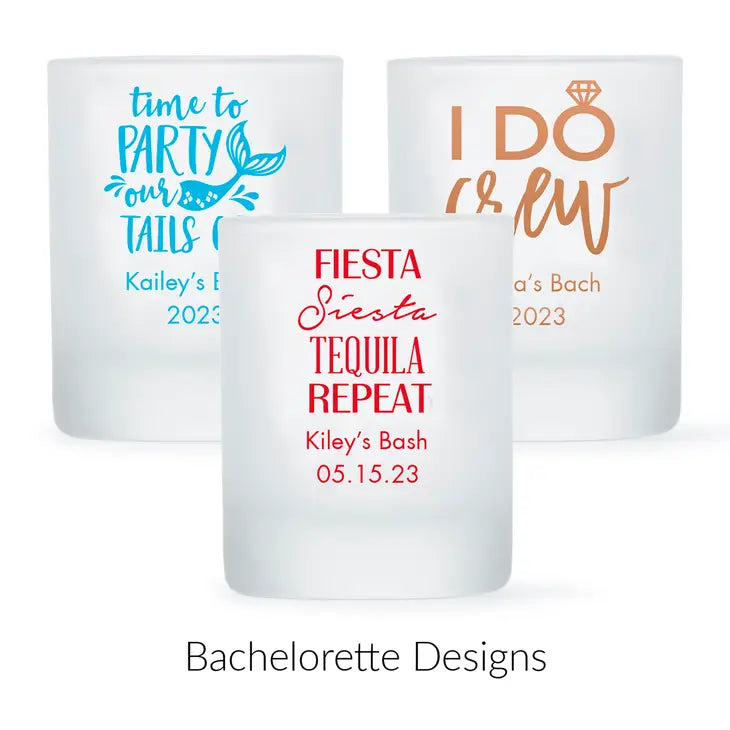 Custom Printed 2.75 oz. Frosted Shot Glass Wedding Favour - Bachelorette | More Occasions