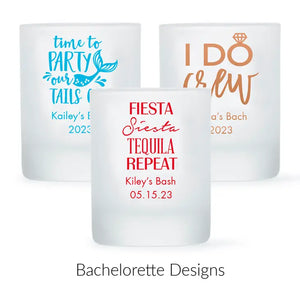 Custom Printed 2.75 oz. Frosted Shot Glass Wedding Favour - Bachelorette | More Occasions