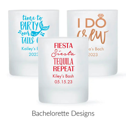 Custom Printed 2.75 oz. Frosted Shot Glass Wedding Favour - Bachelorette | More Occasions