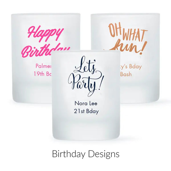 Custom Printed 2.75 oz. Frosted Shot Glass Favour - Birthday | More Occasions