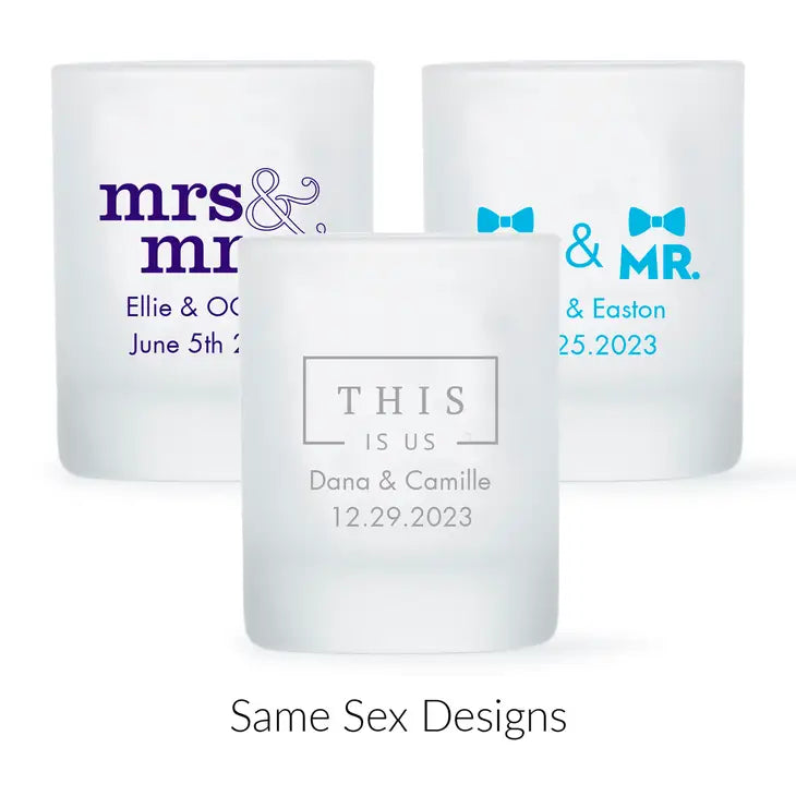 Custom Printed 2.75 oz. Frosted Shot Glass Wedding Favor - LGBTQ+ | More Designs