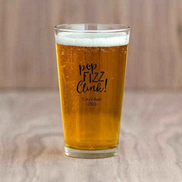 Personalized 16 oz. Pint Glass Favor - More Occasions