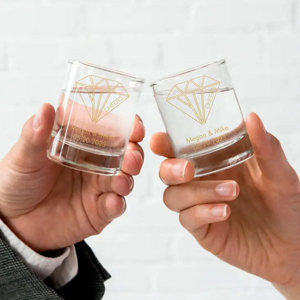 Custom Printed 2.75 oz. Clear Shot Glass Wedding Favour - Engagement Party | More Occasions