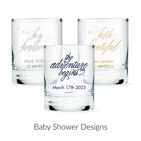 Custom Printed 2.75 oz. Clear Shot Glass Favour - Baby Shower | More Occasions