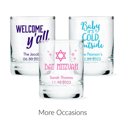 Custom Printed 2.75 oz. Clear Shot Glass Favour - More Occasions