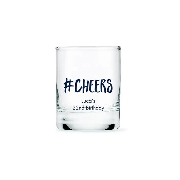 Custom Printed 2.75 oz. Clear Shot Glass Favour - Birthday | More Occasions