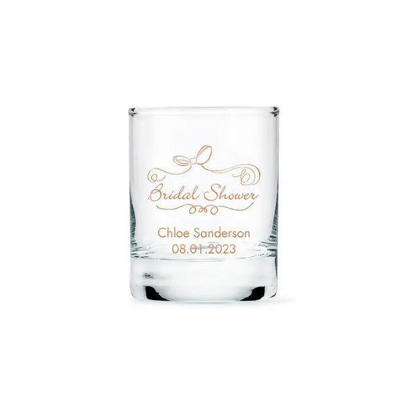 Custom Printed 2.75 oz. Clear Shot Glass Wedding Favour - Bridal Shower | More Occasions