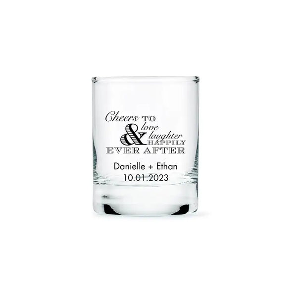 Custom Printed 2.75 oz. Clear Shot Glass Wedding Favour - Engagement Party | More Occasions