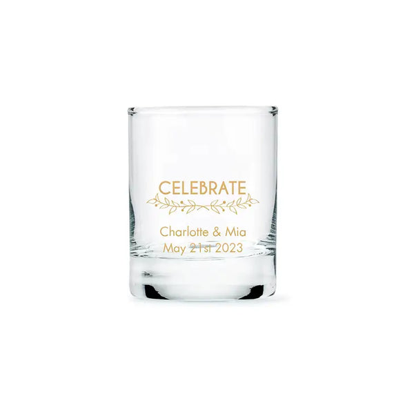 Custom Printed 2.75 oz. Clear Shot Glass Wedding Favor - LGBTQ+ | More Designs