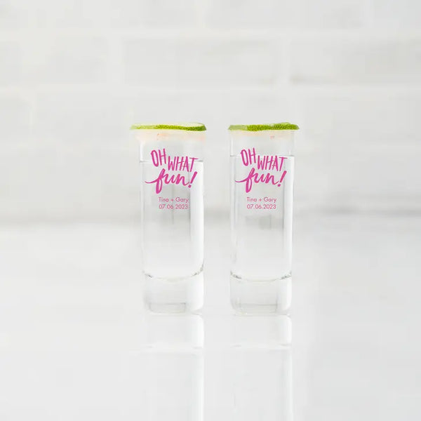 Custom Printed 2.5 oz. Tall Shot Glass Favor - More Occasions