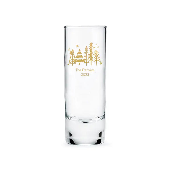 Custom Printed 2.5 oz. Tall Shot Glass Favor - Holiday | + More Occasions