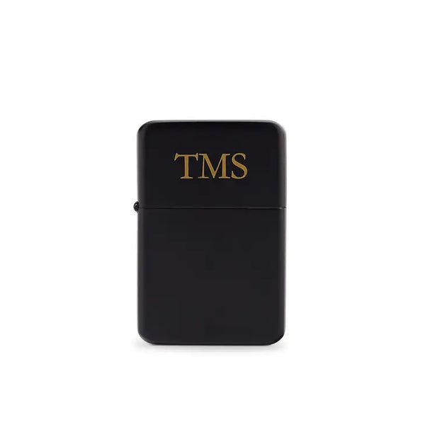 Custom Classic Metal Windproof Lighter - Traditional Monogram Engraving