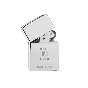 Custom Engraved Classic Metal Windproof Lighter - Best Dad Ever