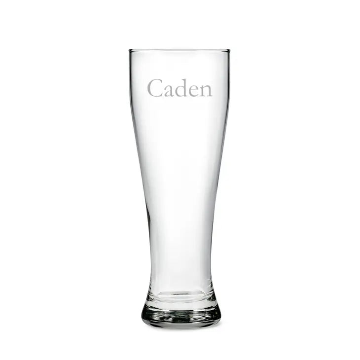 Personalized Large Pilsner Glass - Monogram Engraving