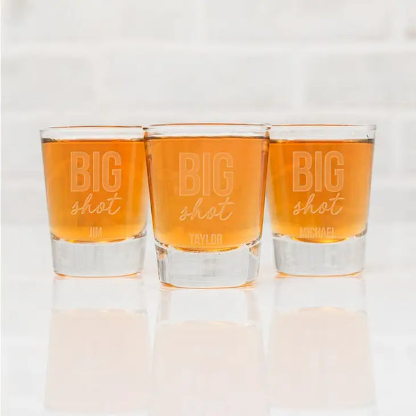 Personalized Clear 1 Oz. Shot Glass - Big Shot