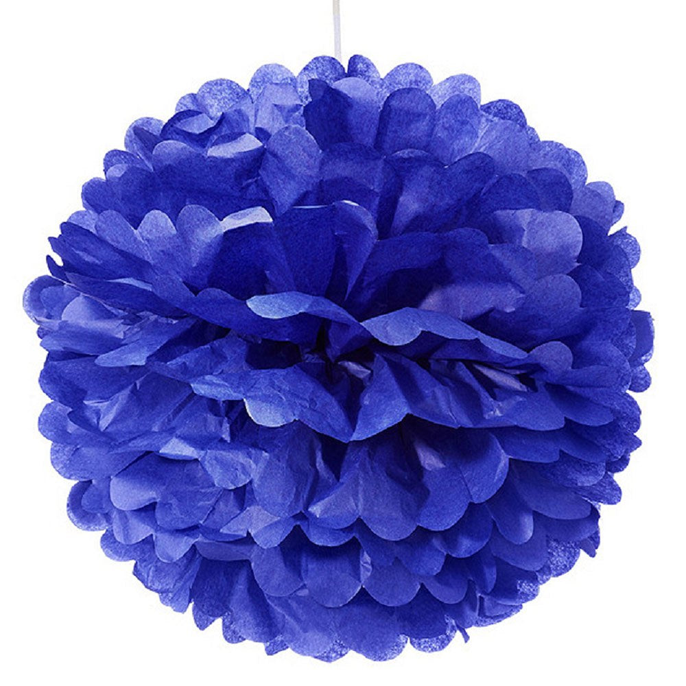 Large Paper Pom Pom - Indigo