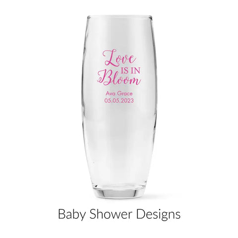 Personalised 9 oz. Stemless Toasting Champagne Flute Favour - Baby Shower | More Occasions