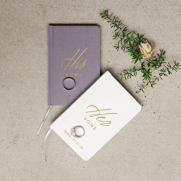 Personalized Vow Pocket Notebook - His Vows