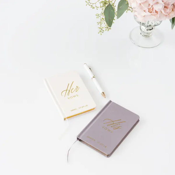 Personalized Vow Pocket Notebook - His Vows