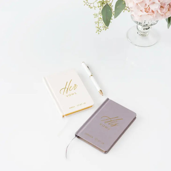 Personalized Vow Pocket Notebook - Her Vows