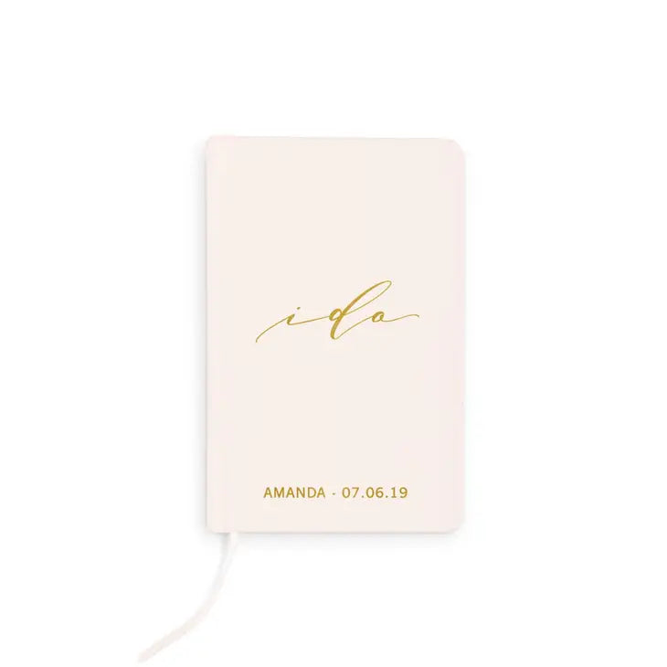 Personalized Vow Pocket Notebook - I Do