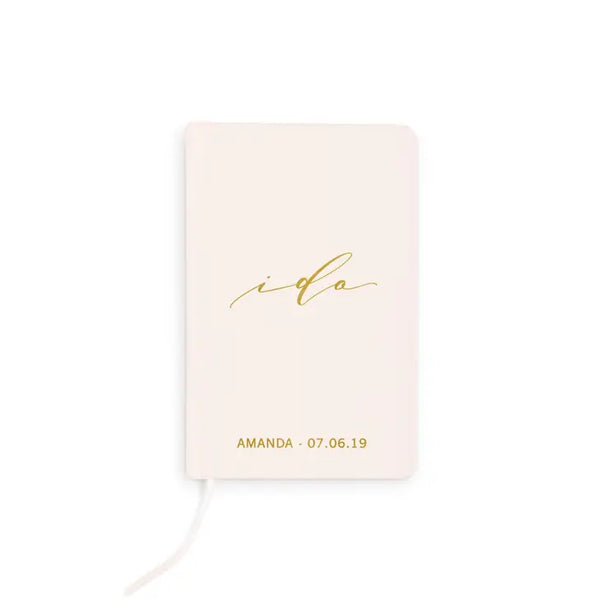 Personalized Vow Pocket Notebook - I Do