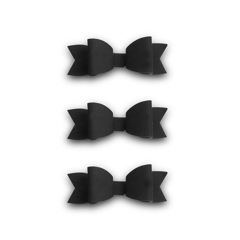 Miniature Paper Bow Stationery Decorations - Black - Pack of 12